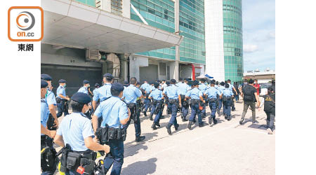 警方國安處去年8月搜查將軍澳壹傳媒大樓。