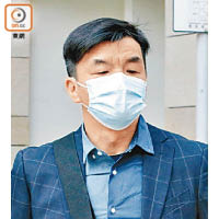 警長譚建成指被告曾逃跑。（李志湧攝）