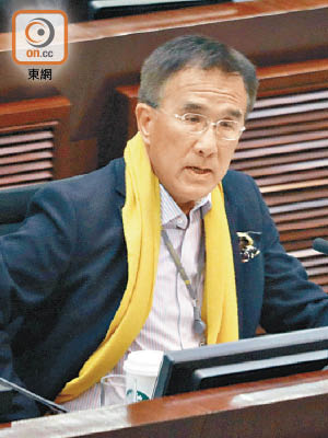 田北辰批評政府不願召開行政會議緊急會議。