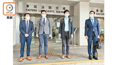 4名被告彭家浩（左起）、梁晃維、黃永志和葉錦龍。（楊佩珊攝）