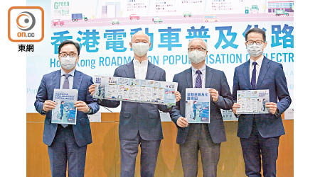 政府昨推出首份《香港電動車普及化路線圖》。