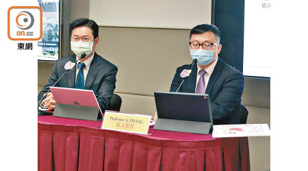 趙偉仁（左）預計技術可在3至5年後作臨床應用。