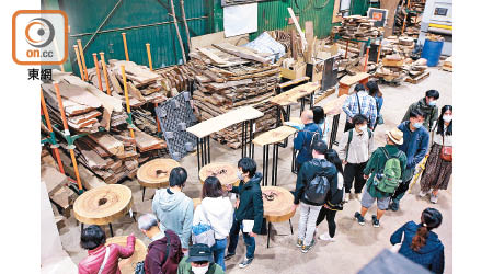 香港木庫早前舉辦「原木認養日」，吸引不少人前來參觀。