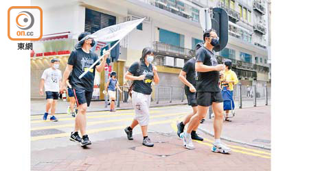 支聯會昨早舉行「六四長跑」。（李志湧攝）