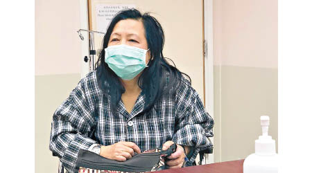 清潔女工蕭鳳興突患急性肝衰竭，急需換肝續命。（家屬提供）