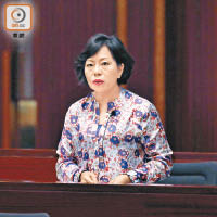 麥美娟（圖）前年8月入稟高等法院，民事控告黃偉賢及朱凱廸誹謗。