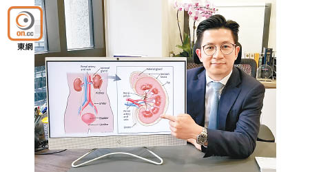 施俊健期望「免疫及標靶聯合治療」能納入藥物名冊。（陳錦燕攝）