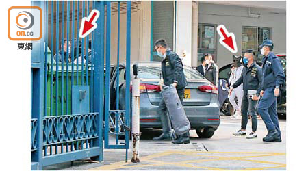 黃臨福及廖子文（箭嘴示）去年底由內地交香港警方。