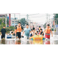 河南省當地災情嚴重。