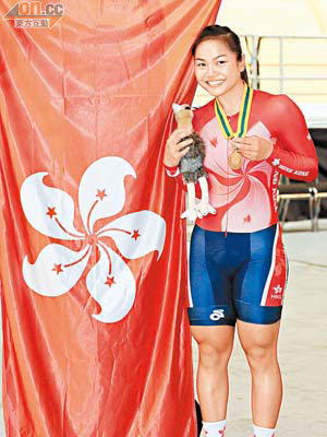 李慧詩在世界盃再為香港爭光，奠定「女車神」地位。（沈金康提供）