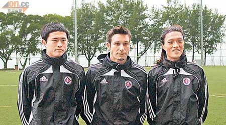 陳偉豪（左）、祖爾（中）及趙俊傑下半季會有很多合作機會。