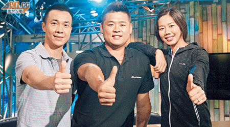 李靜（左起）、鍾國樑及陳慧琪，對評述奧運信心十足。