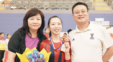 黃曉盈多謝父母給予自由度，讓她發展體操事業。