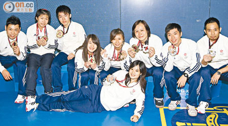 香港壁球隊包辦09年東亞運所有金牌。