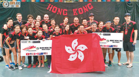 香港閃避球男、女子隊在今屆主場賽事贏得一季一亞。