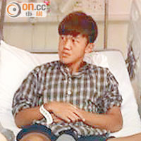 勇戰受傷的陳俊樂已經返港，並入院準備做手術。