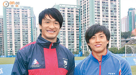 姚錦成（左）與李卡度對港隊奪冠充滿信心。