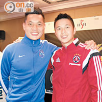 最佳青年球員兩大熱門梁冠聰（左）與陳肇鈞。