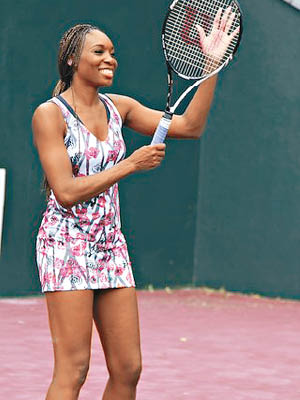 V威廉絲重臨香江，參加今年的香港網賽。