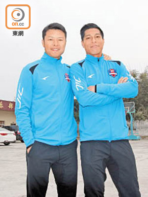 楊正光（左）及李志豪，北上梅州誓創一番事業。
