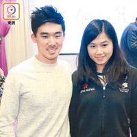 「肥榮」（左）希望同妹妹梁愷樺「兄妹檔」出戰東京奧運。