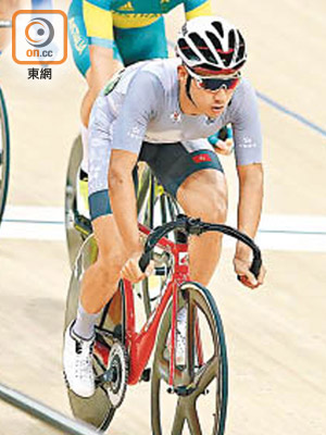 梁峻榮於計分賽總成績列11位，對今屆奧運表現感滿意。