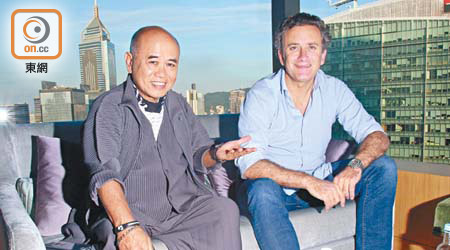 FE創辦人艾格（右）與余錦基接受本報獨家專訪。