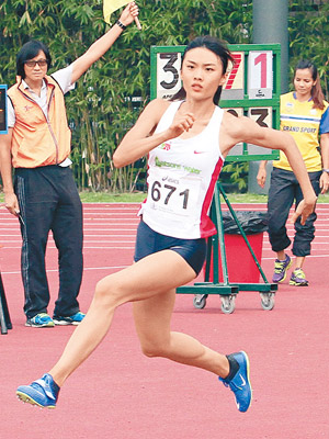 「跳高女神」楊文蔚於全運會獲第5名。