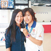 在一邊讀書一邊訓練下，出戰2010年廣州亞運會，取得女子帆板米氏板銀牌。