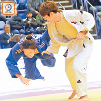 女子78公斤以下級別，兩位南韓選手打得燦爛。