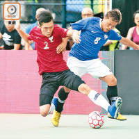 寶雅ＦＣ（右）與一墟風翠聯合演的「屋邨打吡」，峰迴路轉。