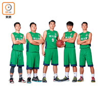 左起：李子東、譚達朗、張峰碩、文澤希、陳仲顯