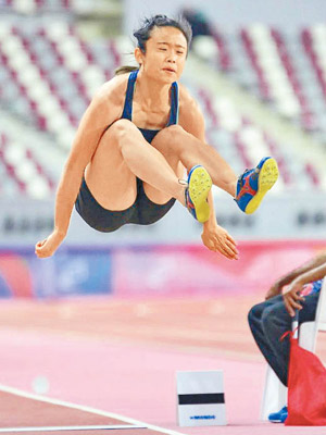 「小丸子」俞雅欣於亞洲田徑賽跳出銅牌，為港爭光。