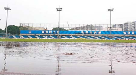 燕子崗球場排水問題尚在改善中。